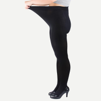 Plus Size Women High Elastic Thin Velvet Pantyhose Warm Stockings