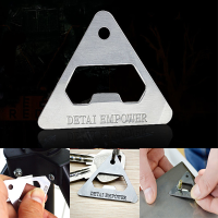 Portable Edc Pocket Tool Stainless Steel Keychain Kit With Screwdriver Wrench Opener Cutter