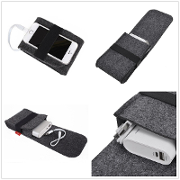 Power Bank Mouse Usb Cable Digital Aaccessorie.S Felt Storage Bag