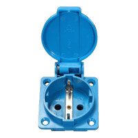 Power Waterproof Single Socket Electrical Power Inlet Socket With Safety Shutter
