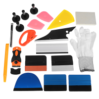 PRO Car Wrap Vinyl Tools Kit Scratch free Squeegee Scraper Razor Glove Magnets