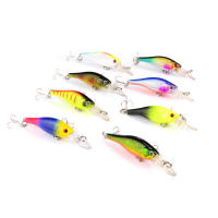 Proberos 1pcs 6.3Cm 3.99G Colorful Fishing Lures Abs Crank Hard Baits