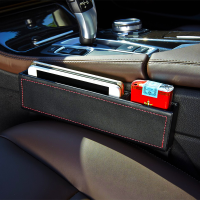 Pu Leather Car Simple Seat Gap Slit Crevice Pocket Storage Box Bag Universal