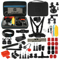 Puluz Pkt09 53 In 1 Mount Screw With Case Combo Kit For Action Sport Camera
