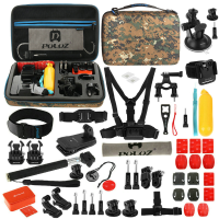 Puluz Pkt27 53 In 1 Accessories Combo Kit Mount Screw With Storage Case For Action Sportscamera