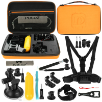 Puluz Pkt32 20 In 1 Accessories Combo Kit Stand Mount Bag Screw For Action Sport Camera
