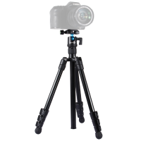 Puluz Pu3009 4 Section Folding Legs Metal Tripod Mount With 360 Degree Ball Head For Dslr