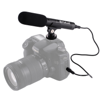 Puluz Pu3012 Professional Interview Condenser Video Microphone With 3.5Mm Audio Cable For Dslr Dv