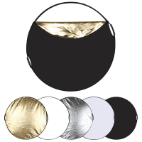 Puluz Pu5111 60cm 5 In 1 Folding Photo Studio Reflector Board Silver Translucent Gold White Black