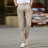 Pure Color Breathable Soft Linen Cotton Trousers