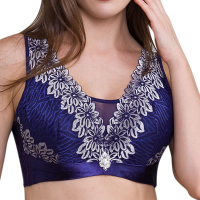 Push Up Mesh Full Coverage Breathable Comfy Vest Bra