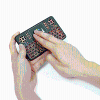 Q9 Wireless Colorful Backlit 2.4Ghz Touchpad Air Mouse Mini Keyboard