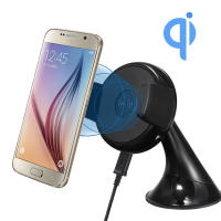 Qi 5v 2a Wireless Car Charger Dock Windshield Mount Phone Holder For Mobile Phone