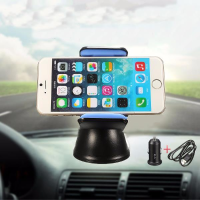Qi Wireless Car Charger Transmitter Cradle 360° Rotation Adjustable Dashboard Phone Holder