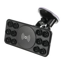 Qi Wireless Charger Emitter 360 Rotete Holder Stand For Mobile Phone