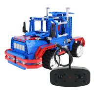 Qizhile Diy 6501 Rc Self Assembled Building Block Car Included Battery 3 Model For Kids Children Gift