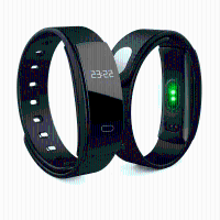 Qs80 Blood Pressure Heart Rate Monitor Healthy Band Sport Sleep Smart Bracelet Ip67 Waterproof
