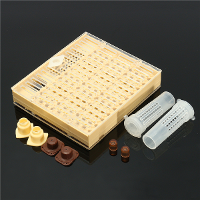 Queen Rearing Cupkit Box + 110x Hair Roller Cage Cupularve Beekeeping Equip Tool