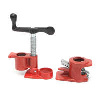 Raitool™ 3/4 Inch Woodworking Clamp Wood Gluing Pipe Clamp Set Woodworking Cast Structure