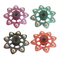 Random Color Eight Bead Plum Blossom Rotating Fidget Hand Spinner Adhd Autism Reduce Stress Toys