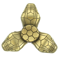 Random Color Snake Shape Tri Spinner Rotating Fidget Hand Spinner Adhd Autism Reduce Stress Toys