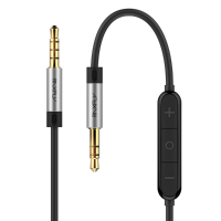 RAXFLY 3.5MM Jack Headphone Remote Control AUX Audio Cable With Microphone 1m For Phone Speaker Car