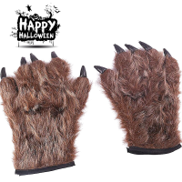 Realistic Werewolf Palm Halloween Wolf Gloves Wolf Cosplay Costume Prop
