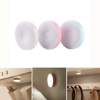 Rechargeable Touch Control Dimming Led Night Light Mini Magnetic Cabinet Lamp For Home Corridor