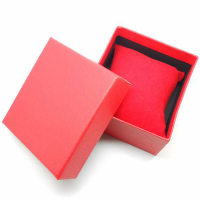 Red Blue Black Square Cardboard Paper Jewelry Wrist Watch Box