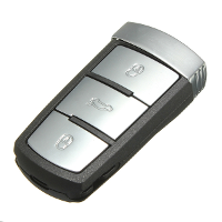 Remote Car Key Cover Fob Case 3 Switch Click Buttons Flip Shell For Vw Passat 3c B6 Tdi Tfsi