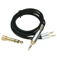 Replaceable Headphone Cable 3.5Mm Male 6.5Mm Adapter to 2.5Mm Jack Male AUX Hi Fi Audio for Hifiman HE400S HE 400I HE560 HE 350 HE1000 HE1000 V2 Headphone
