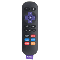 Replacement Remote For Roku 1 2 3 4 Lt Hd Xd Xs With Netflix Youtube Vudu Key