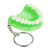 Resin Tooth Shape Key Chain Gadget Key Ring Keyfob Edc Tool