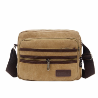 Retro Canvas Men Casual Crossbody Bag Canvas Shoulder Bag