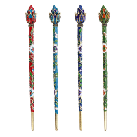 Retro Cloisonne Hairpin Elegant Chinese Style Lotus Flower Hair Accessories Best Gift For Women