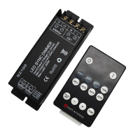 Rf Wireless Remote Led Diy Controller Dimmer 1 Channel 25a Dc12v 24v For Single Strip Light Lamp
