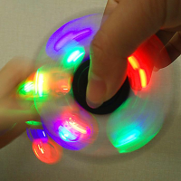 Rgb Led Light Edc Hand Spinner Finger Spinner Fidget Focus Reduce Stress Gadget
