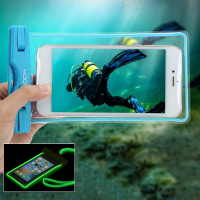 Rock Rst1001 Touch Screen Luminous Ipx8 Waterproof Phone Bag For Phone Under 6 Inch