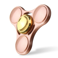 Rose Gold Edc Fidget Spinner Hand Spinner Gadget Tri Spinner Finger Focus Reduce Stress Gadget