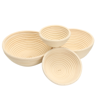 Round Banneton Brotform Rattan Basket Bread Dough Proofing Rising Loaf Proving 4 Sizes