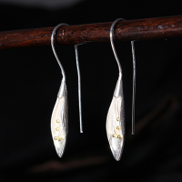 S925 Silver Earrings Tassel Flower Women Earrings
