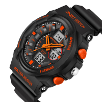 Sanda 241 Waterproof Dual Display Backlight Sport Children Led Digital Watch