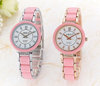 Sbao Fashion Ladies Ceramic Bracelet Watch Round Dial Women Analog Quartz Watch S 0107