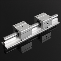 Sbr12 200mm Linear Rail Shaft Rod With 2pcs Sbr12uu Blocks Bearing