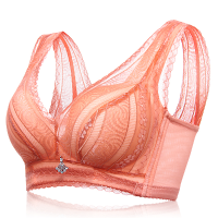 Sexy Cozy Plunge V Wireless Bras Flower Lace Fixed Strap Adjustable Brassiere