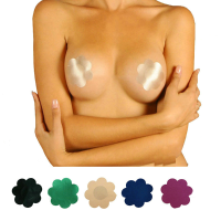 Sexy Flower Shape Sticky Multicolor Disposable Strapless Invisible Cozy Bras