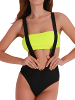Sexy Hollow Out Wireless Bathing Suits Bandeau Backless Stretchy One Piece