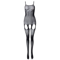 Sexy Lace Black Neck Fish Net Women Body Stocking