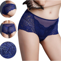 Sexy Lace Transparent High Waist Briefs