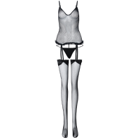 Sexy Strap Black Fish Net Tight Women Bodystocking Lingerie